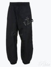 Anchor Embroidered Logo Twisted Track Pants Black - JW ANDERSON - BALAAN 2