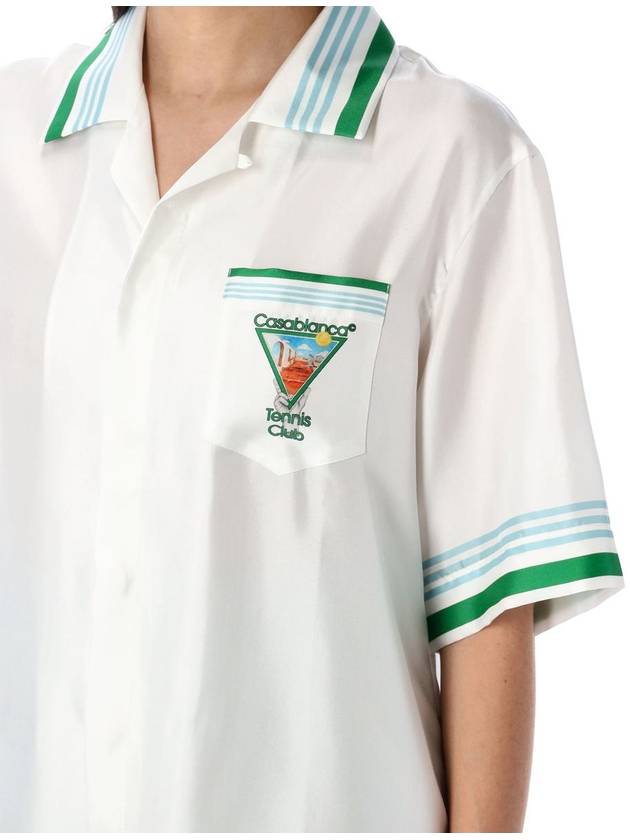 Casablanca Metaphysical Tennis Icon Silk Shirt - CASABLANCA - BALAAN 3