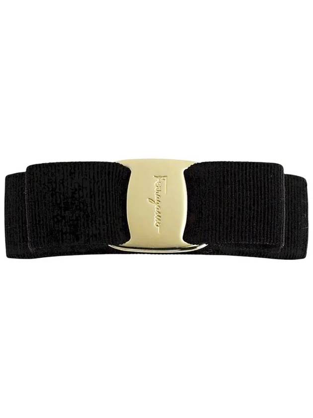 Vara Bow Hair Clip Black - SALVATORE FERRAGAMO - BALAAN 6