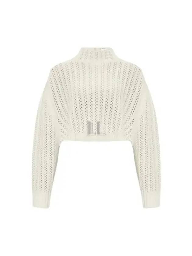 Hodeida Crop Knit Top White - MAX MARA - BALAAN 2