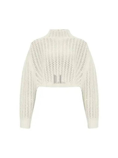 Hodeida Crop Knit Top White - MAX MARA - BALAAN 2