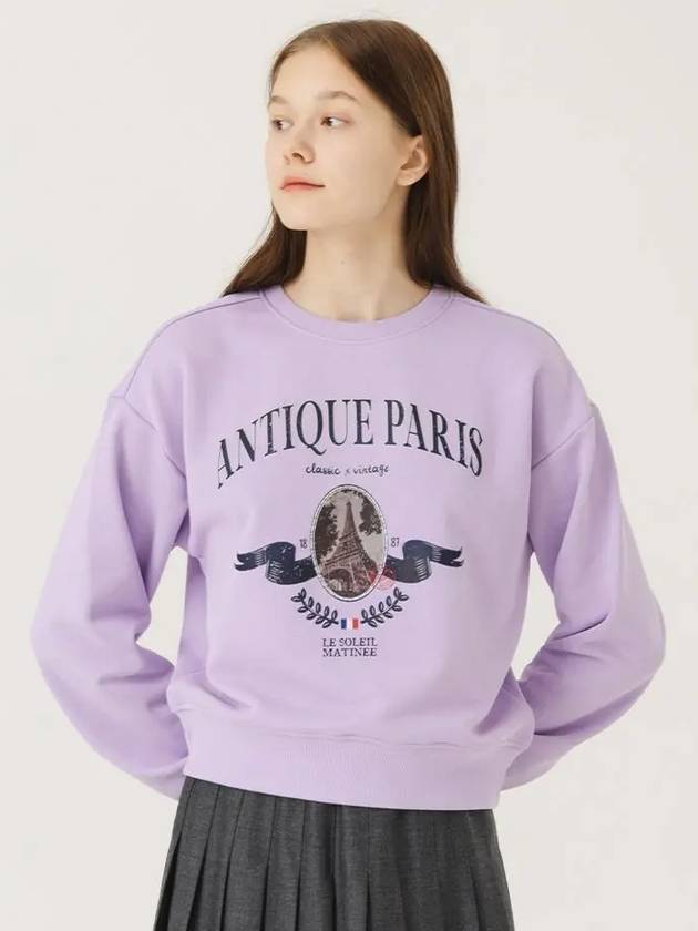 Brushed Options Antique Eiffel Paris Sweat Shirts LAVENDER - LE SOLEIL MATINEE - BALAAN 3