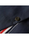 Men's Mackintosh Bal Collar Classic Single Coat Navy - THOM BROWNE - BALAAN 5