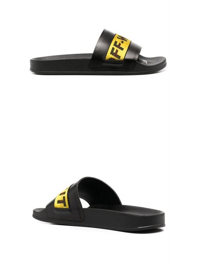 Industrial Logo Tape Slippers Black - OFF WHITE - BALAAN 5