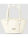 Le Petit Panier Soli Cuir Tote Bag Ivory - JACQUEMUS - BALAAN 2