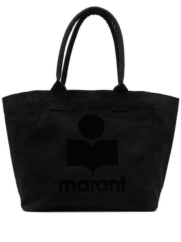 Yenky Small Suede Tote Bag Black - ISABEL MARANT - BALAAN 4