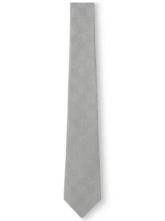 Men's Monogram Damier Tie Grey - LOUIS VUITTON - BALAAN 2