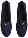 Triangle Logo Driving Shoes Navy - PRADA - BALAAN 2