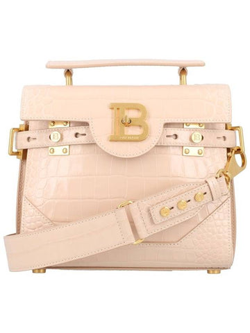 Balmain B-Buzz 23 Crocco-Embossed Leather Bag - BALMAIN - BALAAN 1