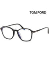 Blue light blocking glasses frame TF5804FB 001 black horn rim Asian fit - TOM FORD - BALAAN 1