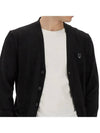 Bold Fox Head Patch Regular Cardigan Black - MAISON KITSUNE - BALAAN 4