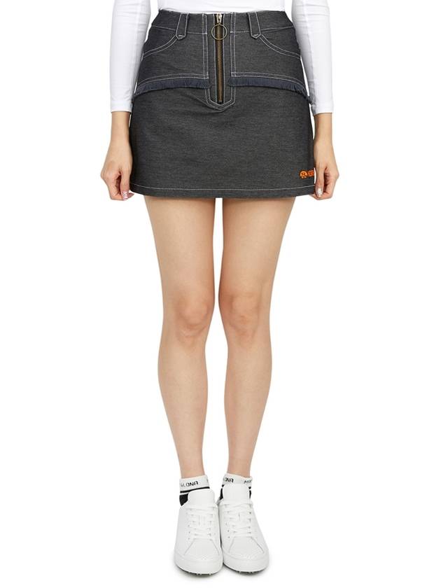 Women's Second Jersey Skirt Black - HORN GARMENT - BALAAN 2