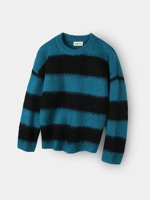 Wool brush striped knit black - INDUST - BALAAN 2