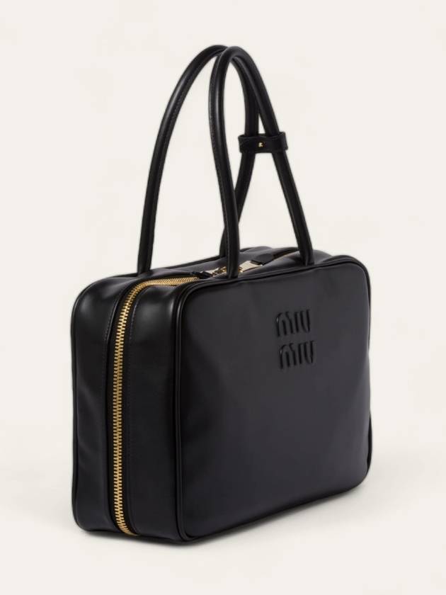 Leather top handle bowling bag large - MIU MIU - BALAAN 2