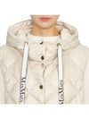 Sisoft Double-Sided Drawstring Hooded Padded Long Vest Ivory - MAX MARA - BALAAN 9