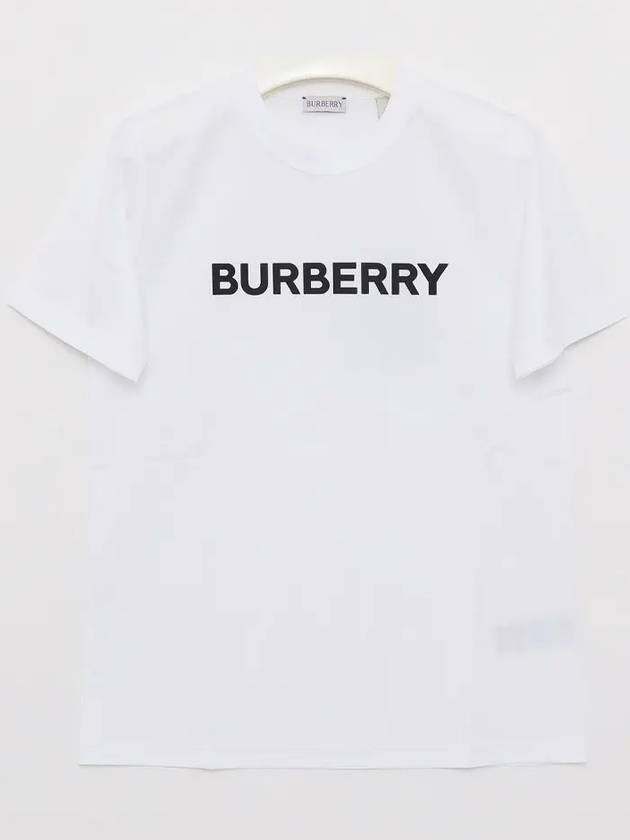 Logo Cotton Short Sleeve T-Shirt White - BURBERRY - BALAAN 3