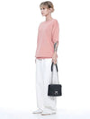 Women s LBRHK PK Linen Basic Round Half Knit Pink - CHANCE'S NOI - BALAAN 4