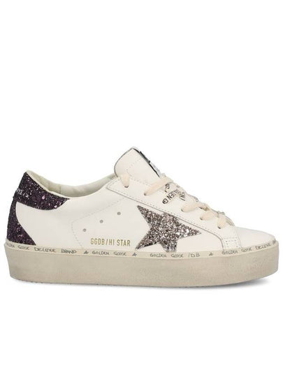 Hi Star Glitter Tab Low Top Sneakers White - GOLDEN GOOSE - BALAAN 2