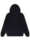 Logo Patch Cotton Zip Up Hoodie Balck - STONE ISLAND - BALAAN 3