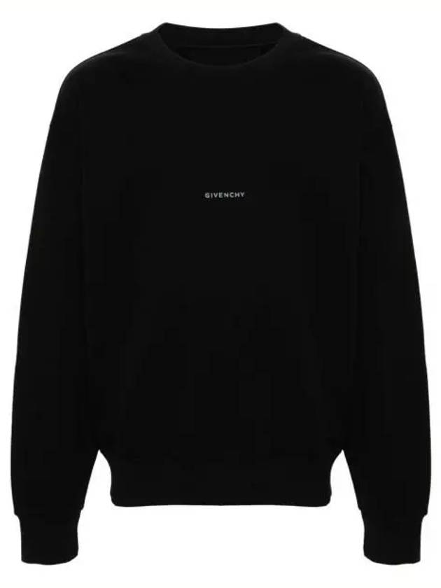 Boxy Fit Sweatshirt Black - GIVENCHY - BALAAN 2