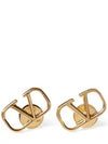 V Logo Signature Earrings Gold - VALENTINO - BALAAN 1