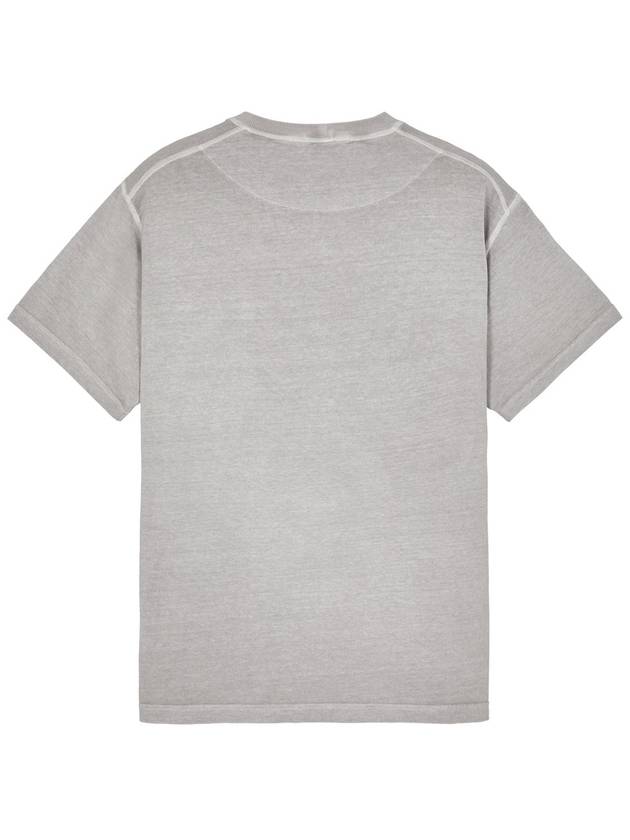 Fissato Treatmen Organic Cotton Short Sleeve T Shirt Dust Grey - STONE ISLAND - BALAAN 3