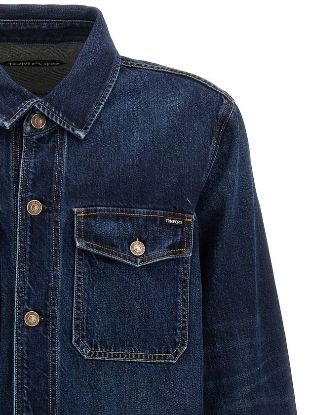 Tom Ford Denim Shirt - TOM FORD - BALAAN 3