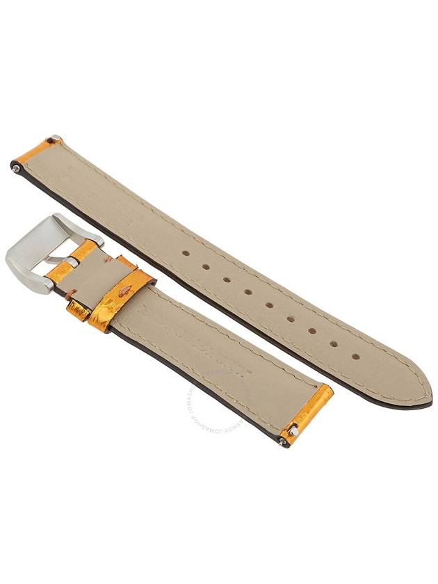 Burberry Ladies 18 mm Metallic Orange Leather Watch Band 3897538 - BURBERRY - BALAAN 2