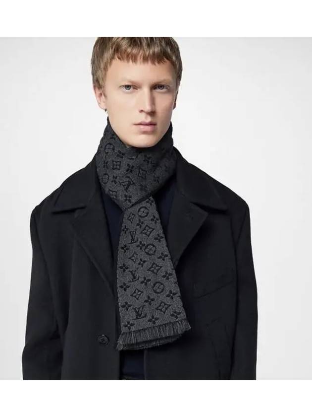 Monogram Classic Scarf Charcoal Grey - LOUIS VUITTON - BALAAN 2