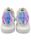 Oversized Smooth Calf Leather Sneakers White Shock Pink - ALEXANDER MCQUEEN - BALAAN 6