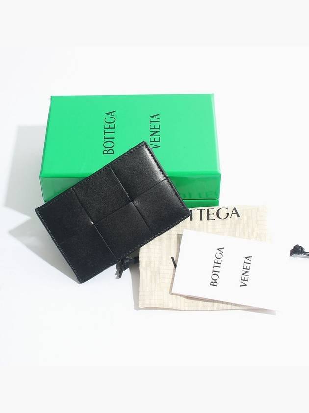 Intrecciato Cassette Card Wallet Black - BOTTEGA VENETA - BALAAN 5