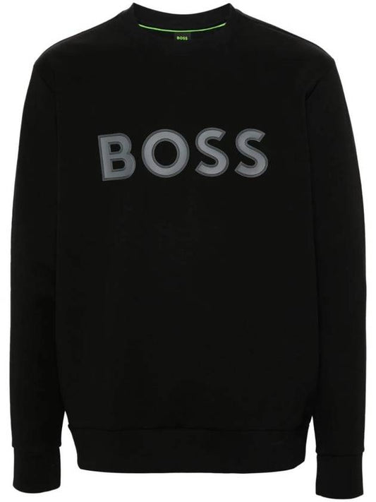 Rubberize Logo Jersey Sweatshirt 50504748 - HUGO BOSS - BALAAN 1