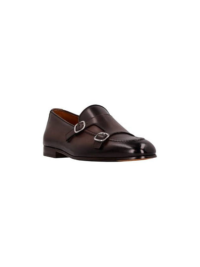 DOUBLE BUCKLE LEATHER LOAFER - DOUCAL'S - BALAAN 2