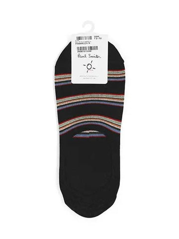 Striped Fake Cotton Socks Black - PAUL SMITH - BALAAN 1