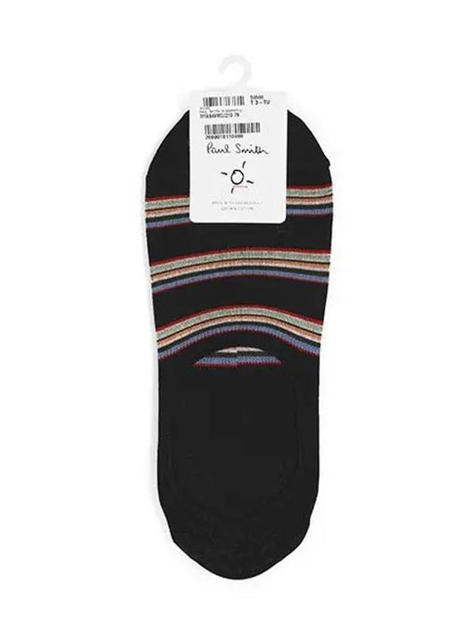 Striped Fake Cotton Socks Black - PAUL SMITH - BALAAN 1