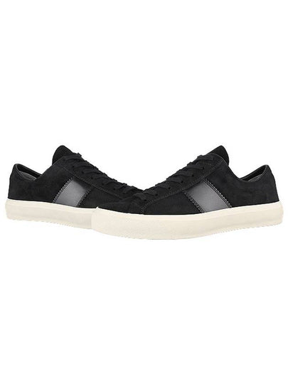 Suede Low Top Sneakers Black - TOM FORD - BALAAN 2