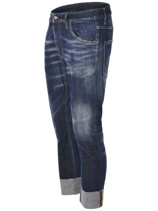 24FW Denim Straight Pants S74LB1590 S30664 470 NAVY BLUE - DSQUARED2 - BALAAN 3