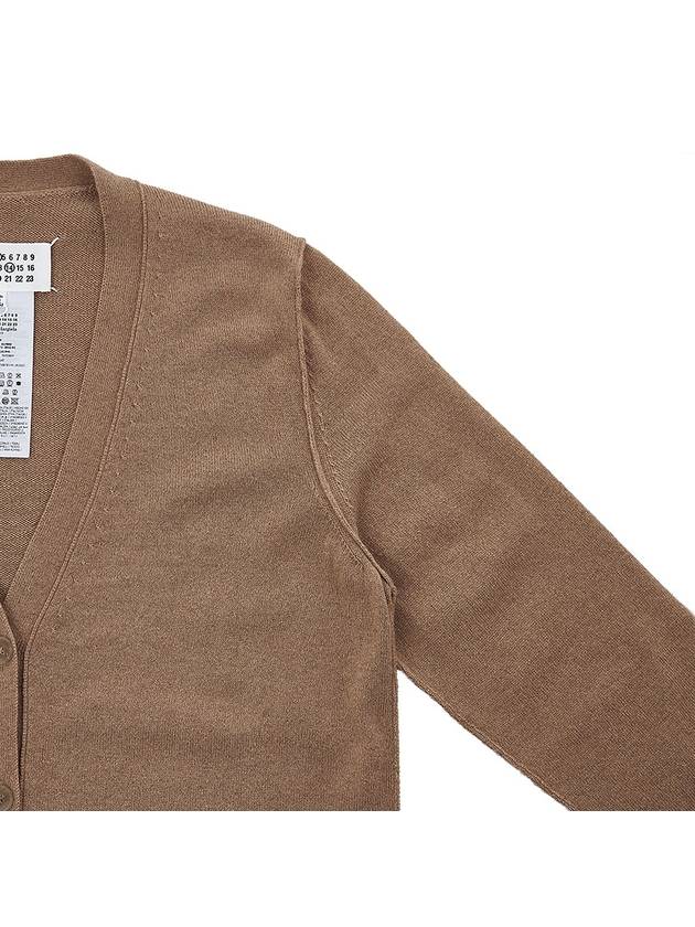 Eco Cashmere Loose Fit Cardigan Brown - MAISON MARGIELA - BALAAN 5