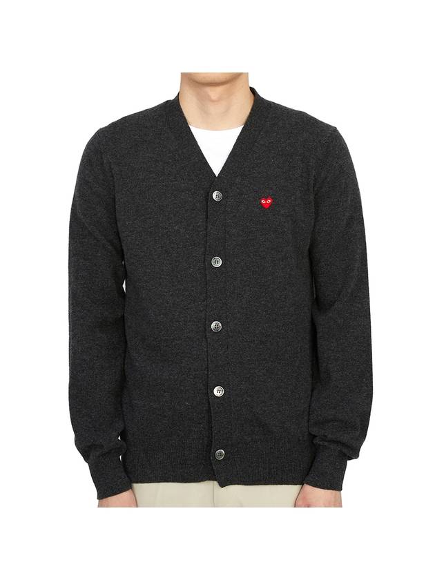 Mini Heart Men's Cardigan AZ N080 051 2 - COMME DES GARCONS - BALAAN 1