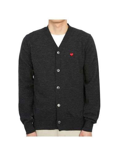 Mini Heart Men's Cardigan AZ N080 051 2 - COMME DES GARCONS - BALAAN 1