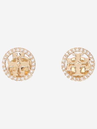 Miller Crystal Stud Earrings Gold - TORY BURCH - BALAAN 2