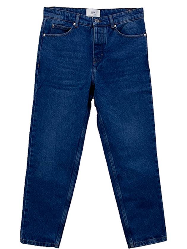 Low Rise Straight Jeans Blue - AMI - BALAAN 3