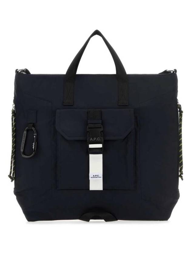 Buckle Detail Zip-Up Tote Bag Navy - A.P.C. - BALAAN 1