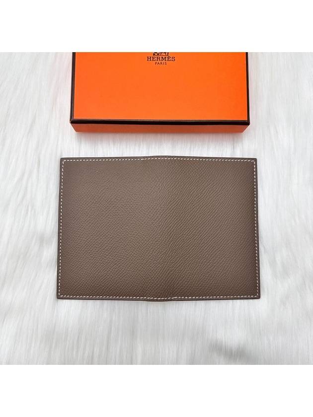 Men s Wallet MC2 Leather Card Brown LUX2402165 - HERMES - BALAAN 3