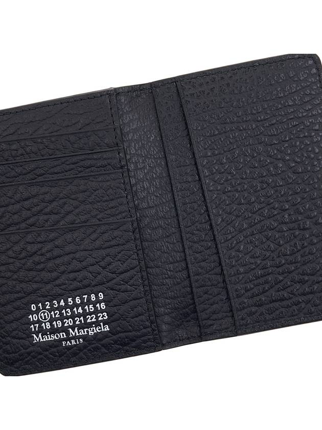 Bovine Leather Card Wallet Black - MAISON MARGIELA - BALAAN 9