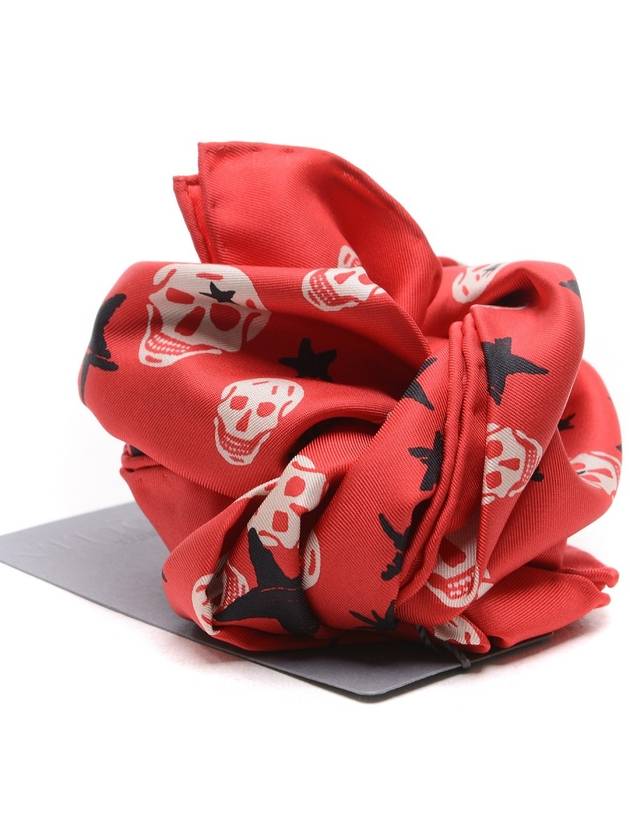 Women's Star Skull Scarf 491658_3001Q_6472_17F - ALEXANDER MCQUEEN - BALAAN 1