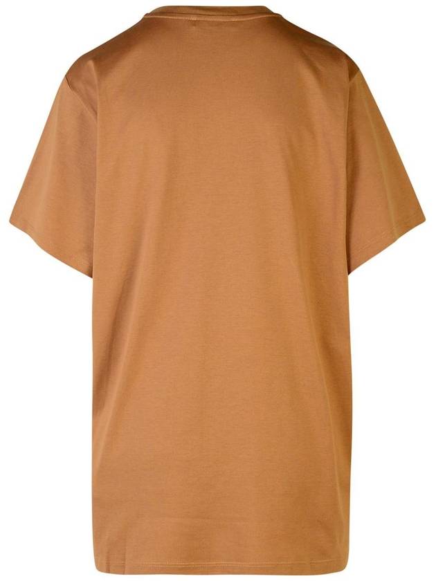 Max Mara Brown Cotton T-Shirt - MAX MARA - BALAAN 3