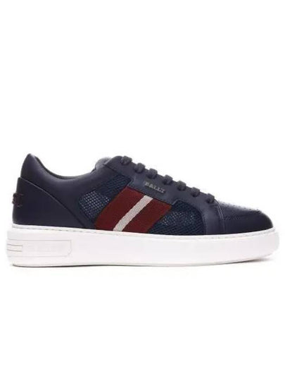 Melys Leather Low-Top Sneakers Navy - BALLY - BALAAN 2