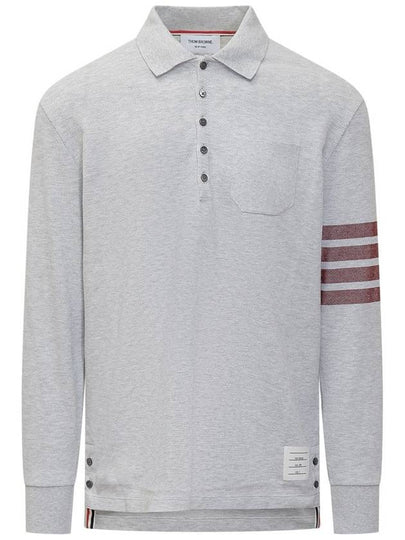 4 bar pocket PK shirt gray - THOM BROWNE - BALAAN 2