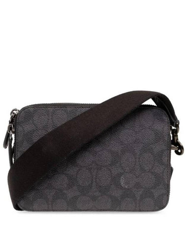 Charter Leather Cross Bag Black - COACH - BALAAN 1